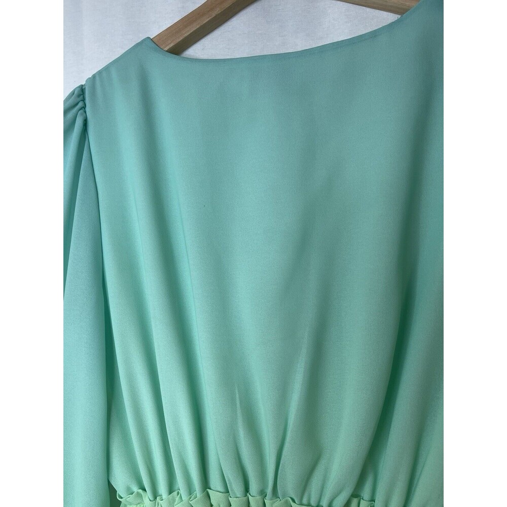 Rainbow Beach Women Size S Hi Lo Maxi Dress Bohemian Champagne & Strawberry Boho - Picture 11 of 14